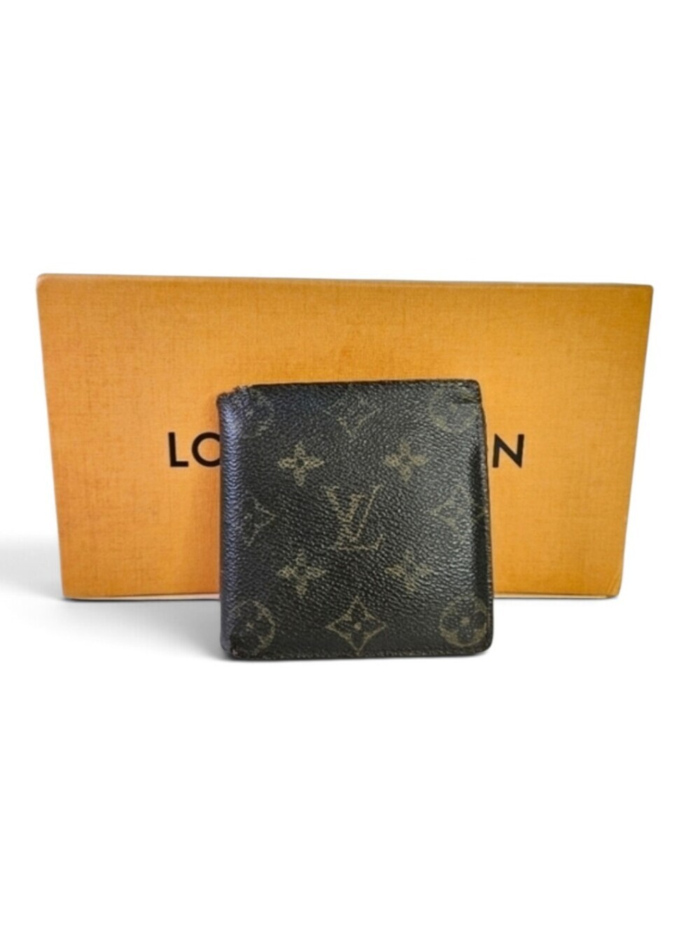 Louis Vuitton Vintage Bi Fold Canvas Monogram Wallet with Coin Pouch